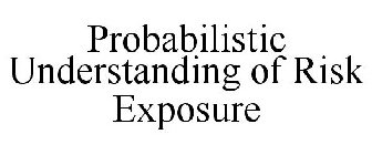 PROBABILISTIC UNDERSTANDING OF RISK EXPOSURE