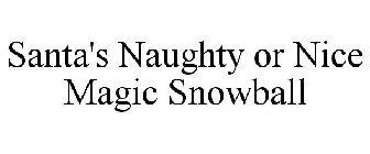 SANTA'S NAUGHTY OR NICE MAGIC SNOWBALL