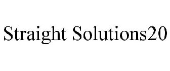 STRAIGHT SOLUTIONS20