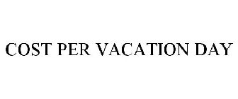 COST PER VACATION DAY