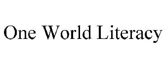 ONE WORLD LITERACY