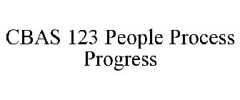 CBAS123 PEOPLE PROCESS PROGRESS