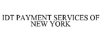 IDT PAYMENT SERVICES OF NEW YORK