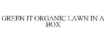GREEN IT ORGANIC LAWN IN A BOX