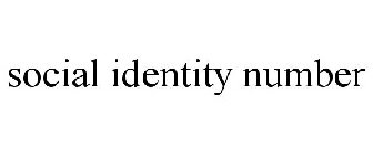 SOCIAL IDENTITY NUMBER