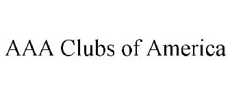 AAA CLUBS OF AMERICA