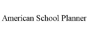 AMERICAN SCHOOL PLANNER