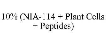 10% (NIA-114 + PLANT CELLS + PEPTIDES)