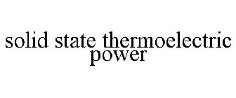 SOLID STATE THERMOELECTRIC POWER