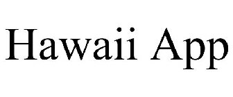 HAWAII APP