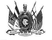 RUGBY FOOTBALL CLUB 1928 PLAY THE BALL FINEST QUALITY GOODS