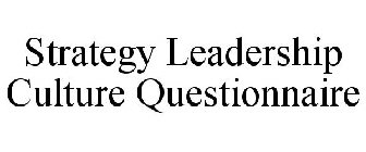 STRATEGY LEADERSHIP CULTURE QUESTIONNAIRE