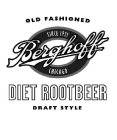 OLD FASHIONED BERGHOFF CHICAGO DIET ROOTBEER DRAFT STYLE SINCE 1921 CHICAGO
