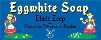 EGGWHITE SOAP EIWIT ZEEP WITH CHAMOMILEFLOWERS & LECITHIN