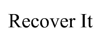 RECOVER IT