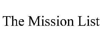 THE MISSION LIST