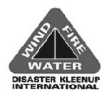 WIND FIRE WATER DISASTER KLEENUP INTERNATIONAL