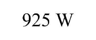 925 W