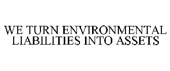 WE TURN ENVIRONMENTAL LIABILITIES INTO ASSETS