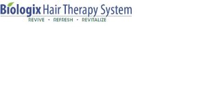 BIOLOGIX HAIR THERAPY SYSTEM REVIVE · REFRESH · REVITALIZE