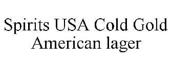 SPIRITS USA COLD GOLD AMERICAN LAGER