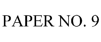PAPER NO. 9