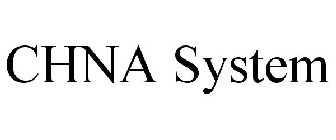 CHNA SYSTEM