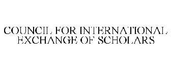 COUNCIL FOR INTERNATIONAL EXCHANGE OF SCHOLARS