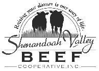 SHENANDOAH VALLEY BEEF COOPERATIVE, INC. RAISING YOUR DINNER IS OUR WAY OF LIFE.