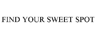 FIND YOUR SWEET SPOT