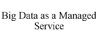 BIG DATA AS A MANAGED SERVICE