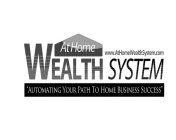 AT HOME WEALTH SYSTEM 