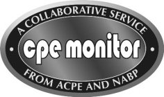 CPE MONITOR A COLLABORATIVE SERVICE FROM ACPE AND NABP