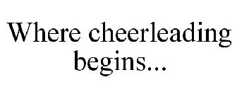 WHERE CHEERLEADING BEGINS...