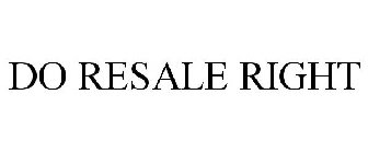 DO RESALE RIGHT