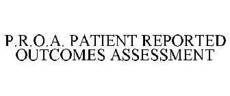 P.R.O.A. PATIENT REPORTED OUTCOMES ASSESSMENT