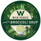 WV WILD VEGGIE SIMPLY BROCCOLI SOUP ALL NATURAL & VEGAN GLUTEN & GMO FREE FRESH FLAVOR NUTRIENT RICH