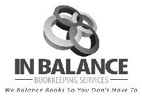 IN BALANCE BOOKKEEPING SERVICES WE BALANCE BOOKS SO YOU DON'T HAVE TO