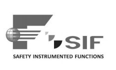 F SIF SAFETY INSTRUMENTED FUNCTIONS