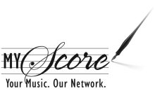 MY SCORE YOUR MUSIC. OUR NETWORK.
