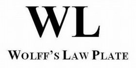 WL WOLFF'S LAW PLATE