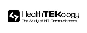 HEALTHTEKOLOGY THE STUDY OF HIT COMMUNICATIONS