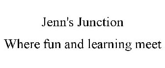 JENN'S JUNCTION WHERE FUN AND LEARNING MEET