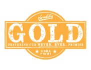 SENDIK'S GOLD FEATURING OUR NEVER. EVER. PROMISE USDA PRIME