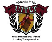 RIDE WITH PRIDE UITLT ULFAT INTERNATIONAL TRANSIT LOADING TRANSPORTATION