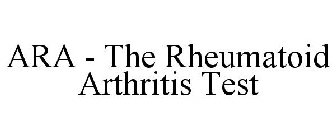 ARA - THE RHEUMATOID ARTHRITIS TEST