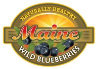 NATURALLY HEALTHY MAINE WILD BLUEBERRIES