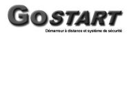 GO START DÉMARREUR À DISTANCE ET SYSTÈME DE SÉCURITÉ