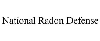 NATIONAL RADON DEFENSE