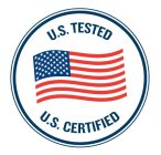 U.S. TESTED U.S. CERTIFIED
